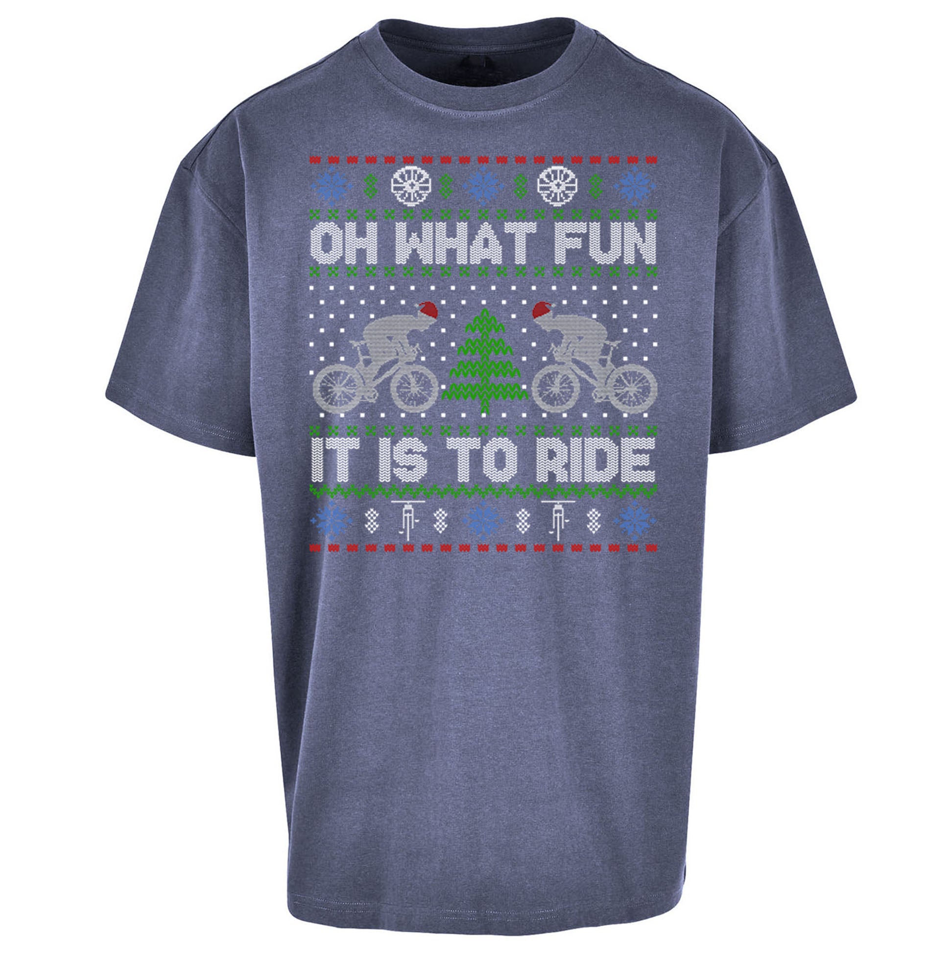 BMX Christmas Oversized T Shirt