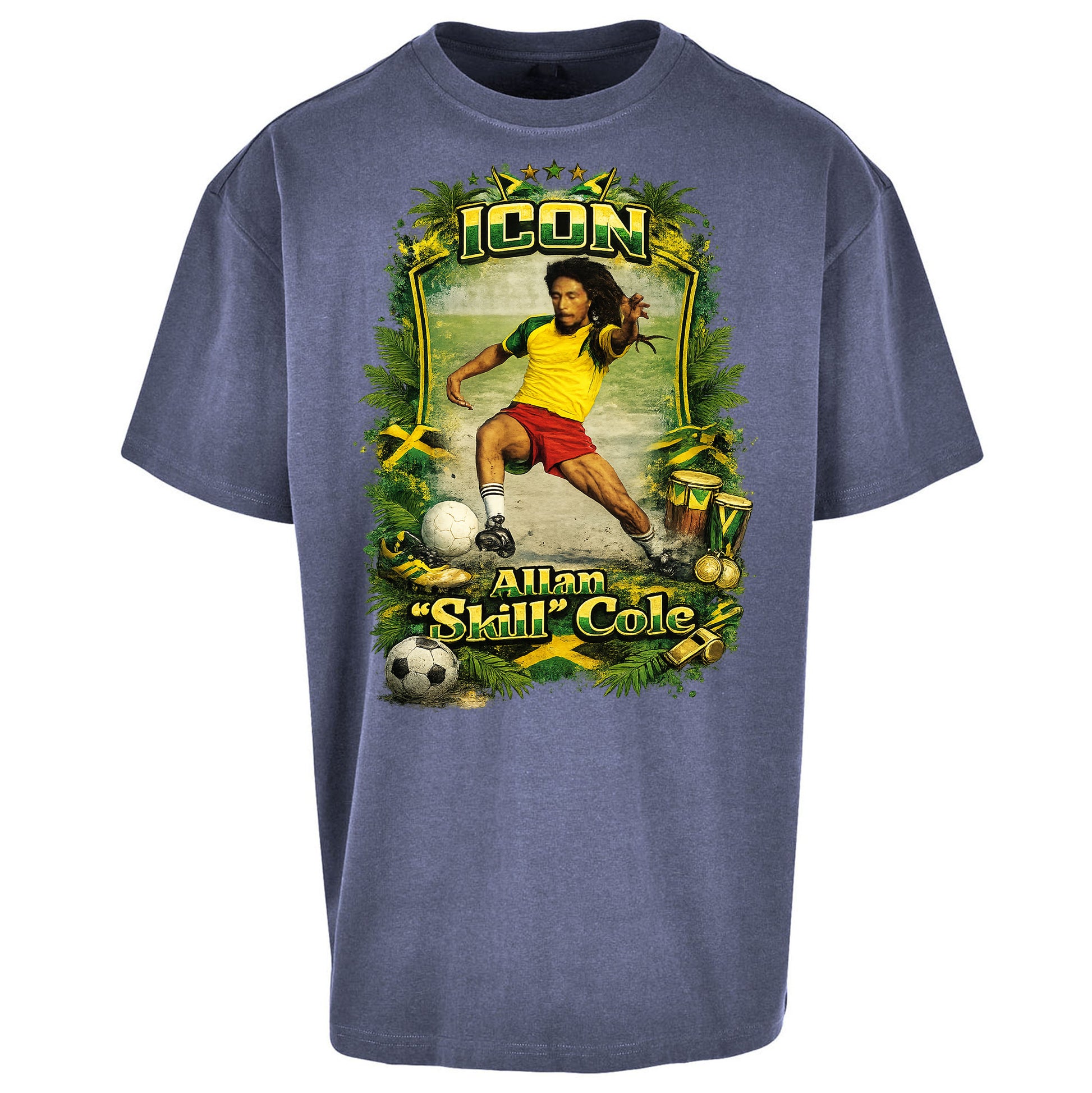 Jamaica Football Oversized T Shirt
