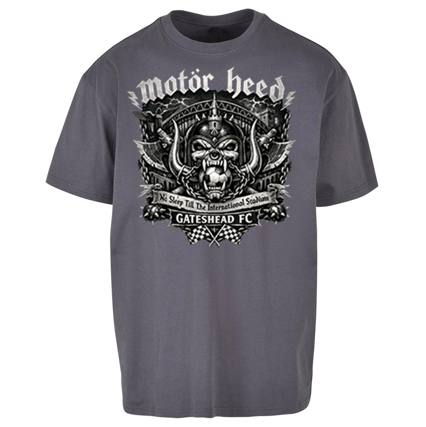 Gateshead Motor Heed Football Oversized T Shirt