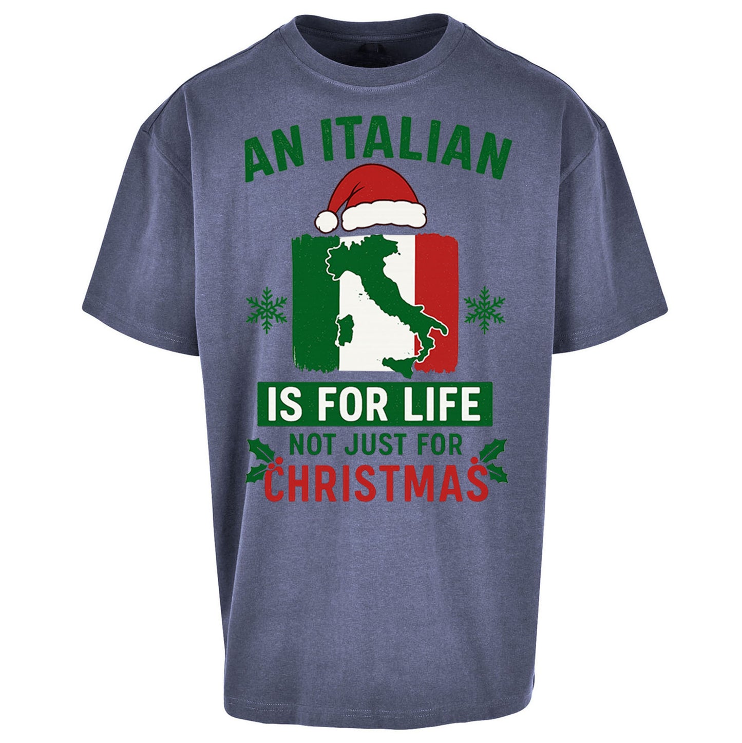 Italian Christmas Oversized T Shirt