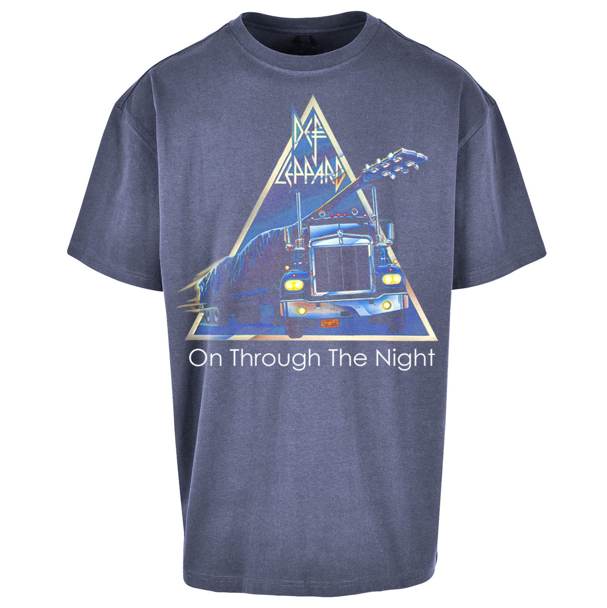 Leppard On Through The Night Oversized T Shirt