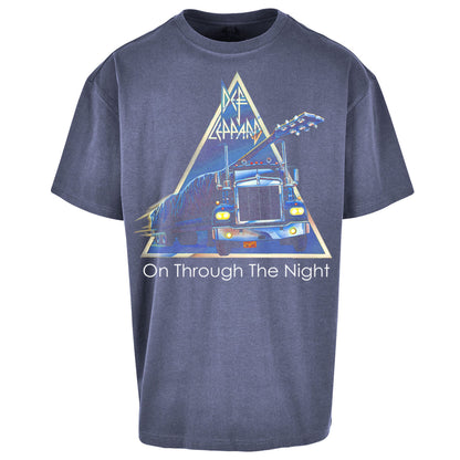 Leppard On Through The Night Oversized T Shirt