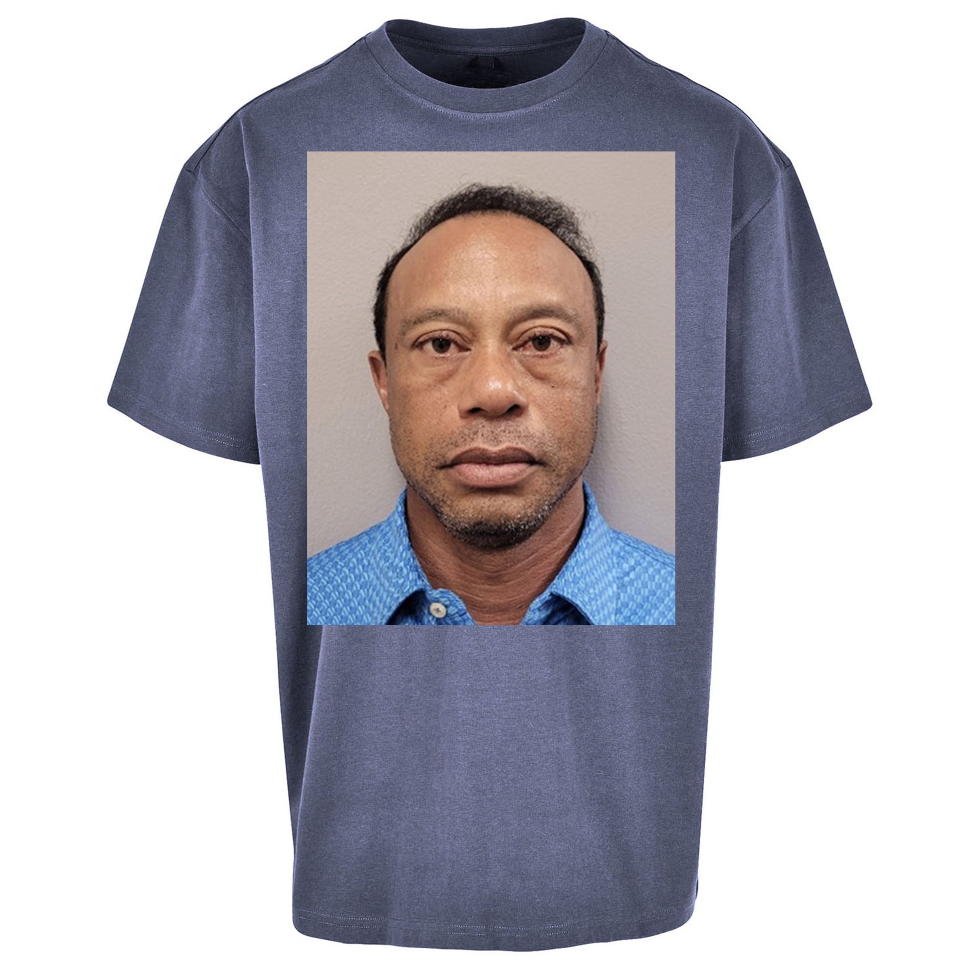 Tiger Woods Mugshot Oversized T Shirt 