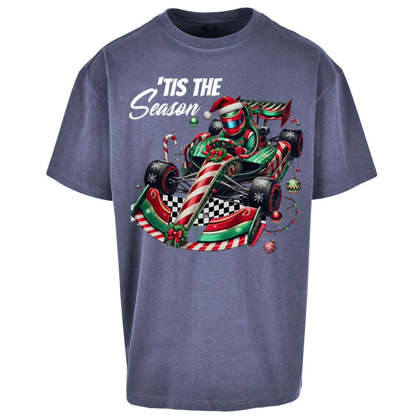 Formula 1 Karting Christmas Oversized T Shirt