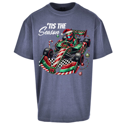 Formula 1 Karting Christmas Oversized T Shirt