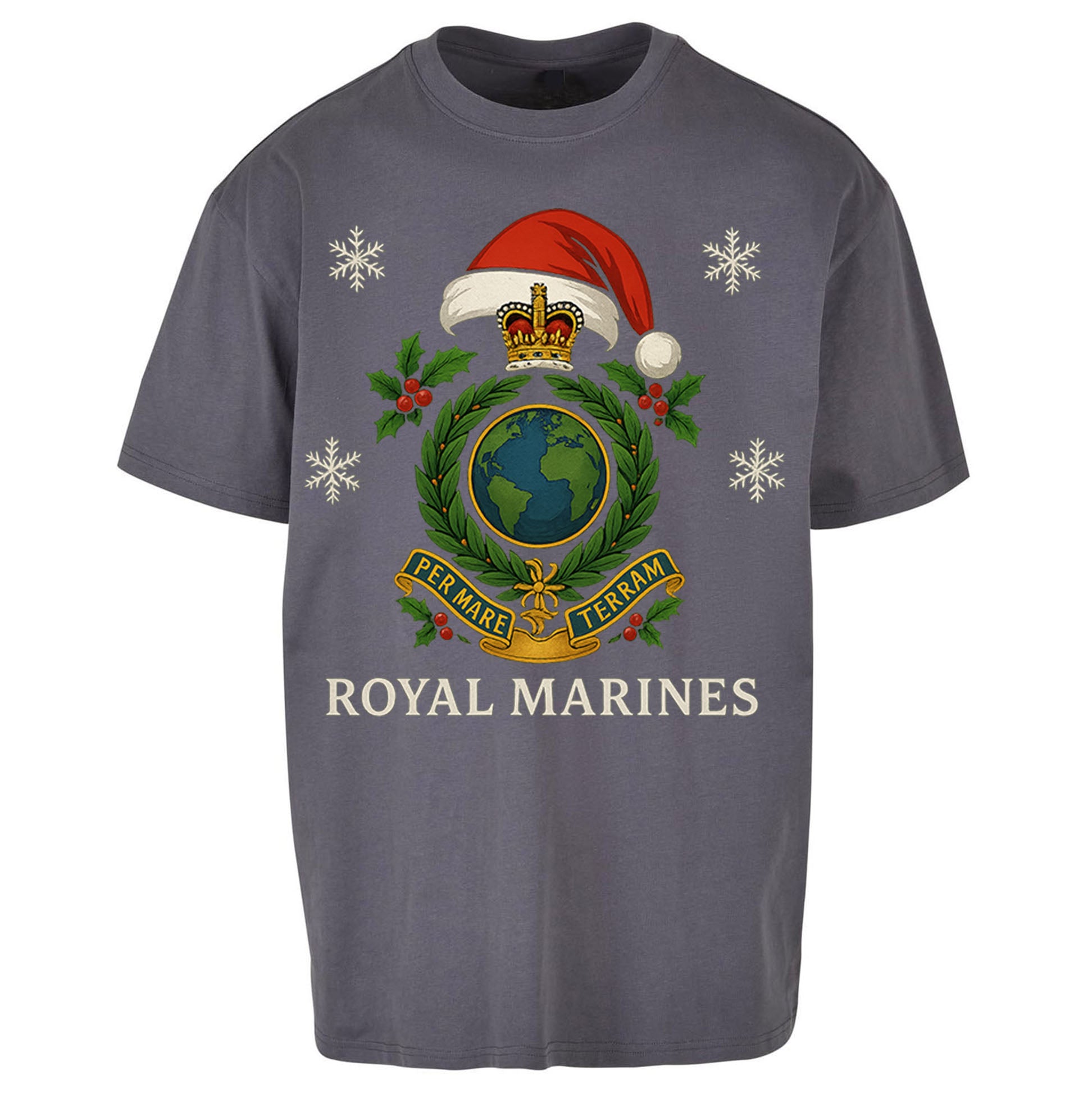 Royal Marines Christmas Oversized T Shirt