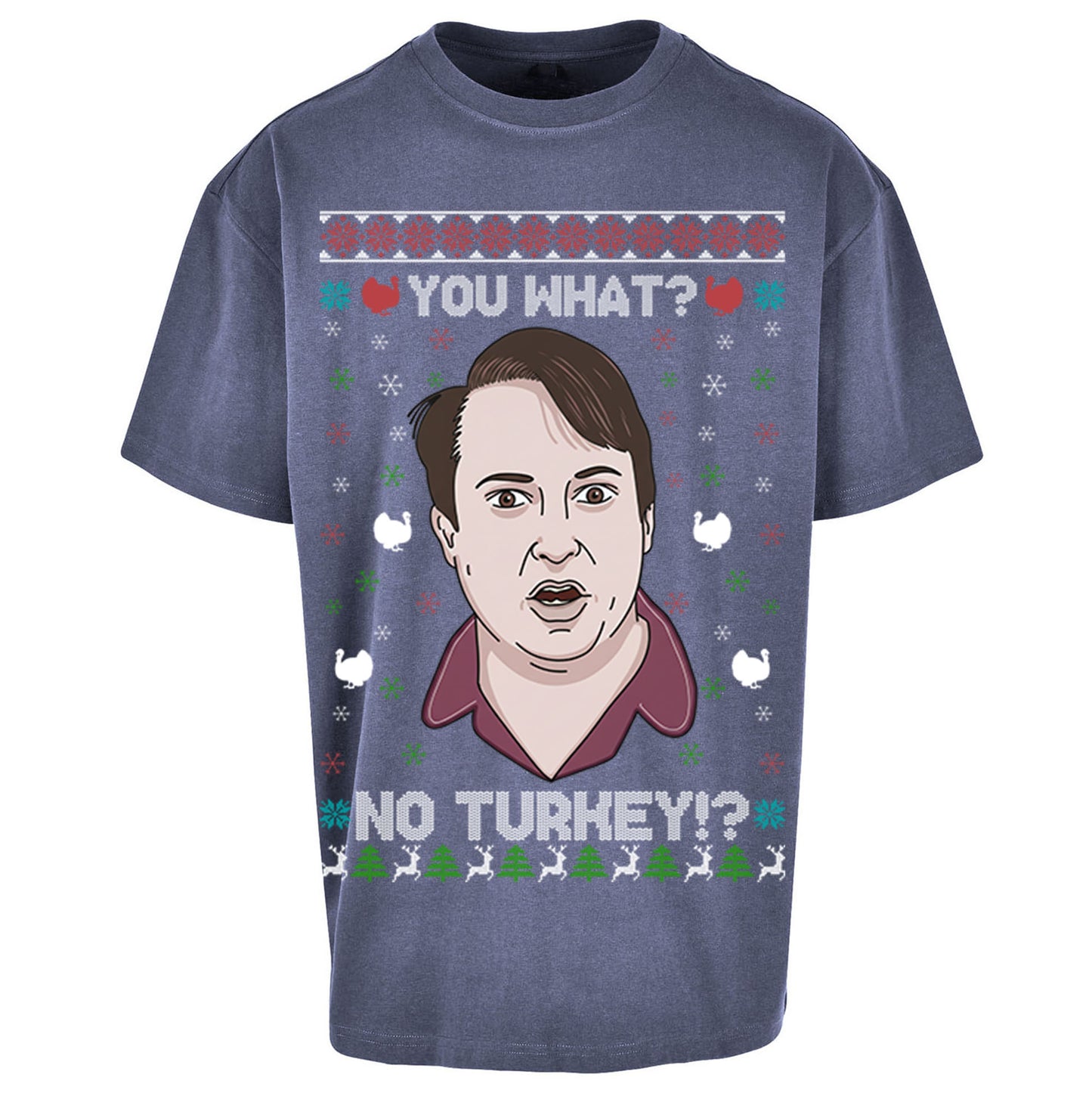 Peep Show Christmas Oversized T Shirt 