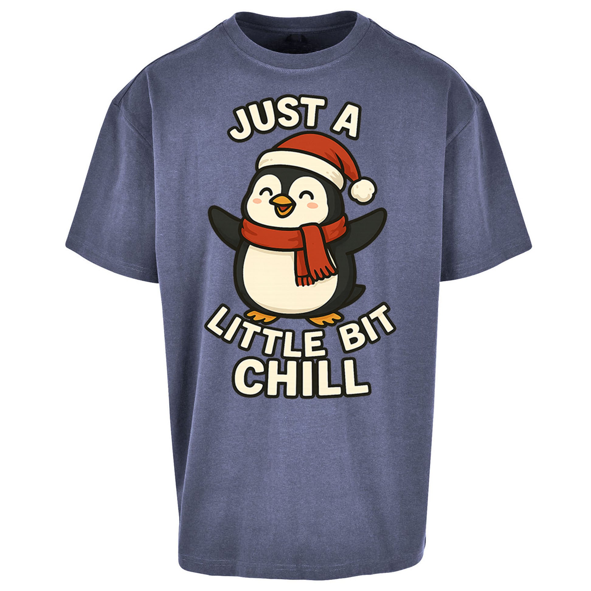 Penguin Christmas Oversized T Shirt