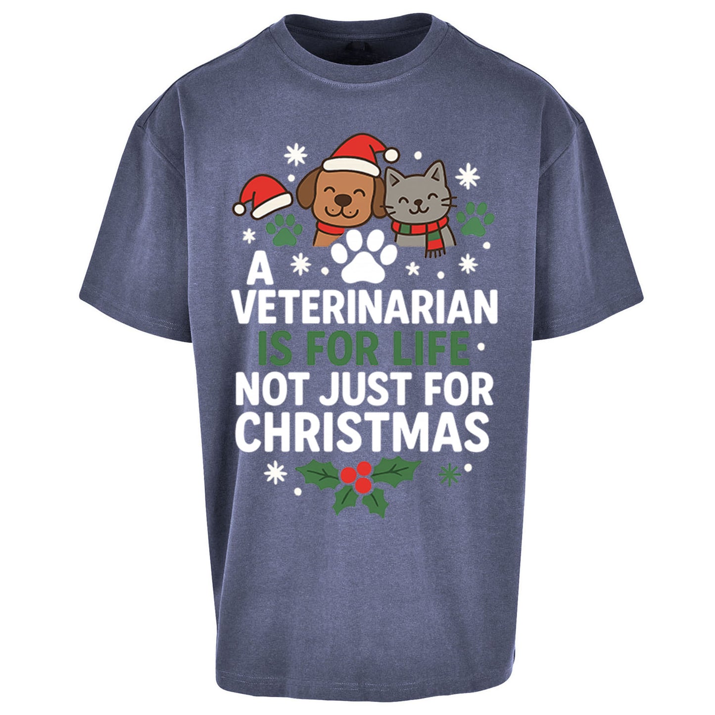 Veterinarian Christmas Oversized T Shirt