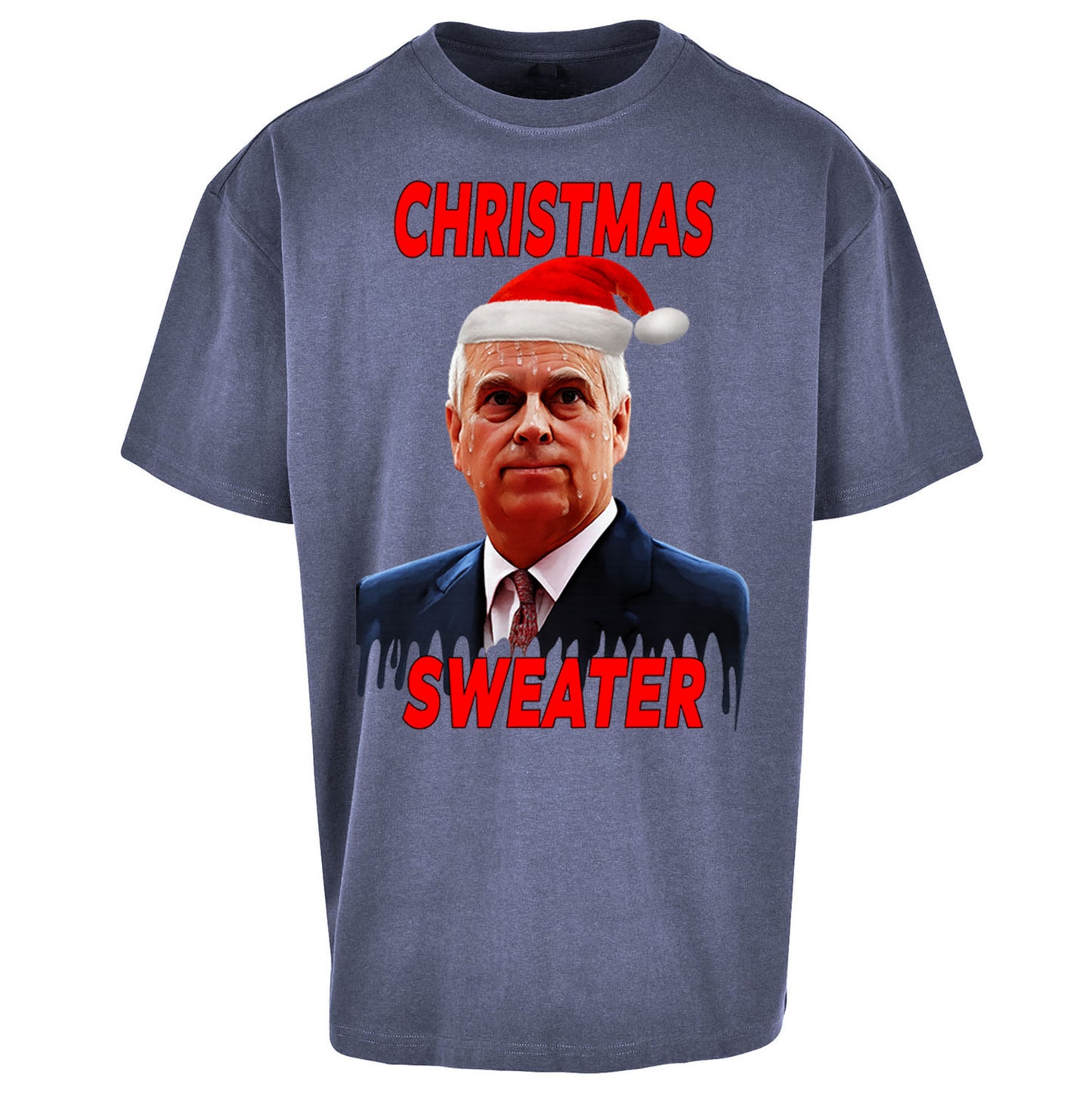 Prince Andrew Christmas Oversized T Shirt