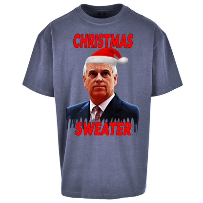 Prince Andrew Christmas Oversized T Shirt