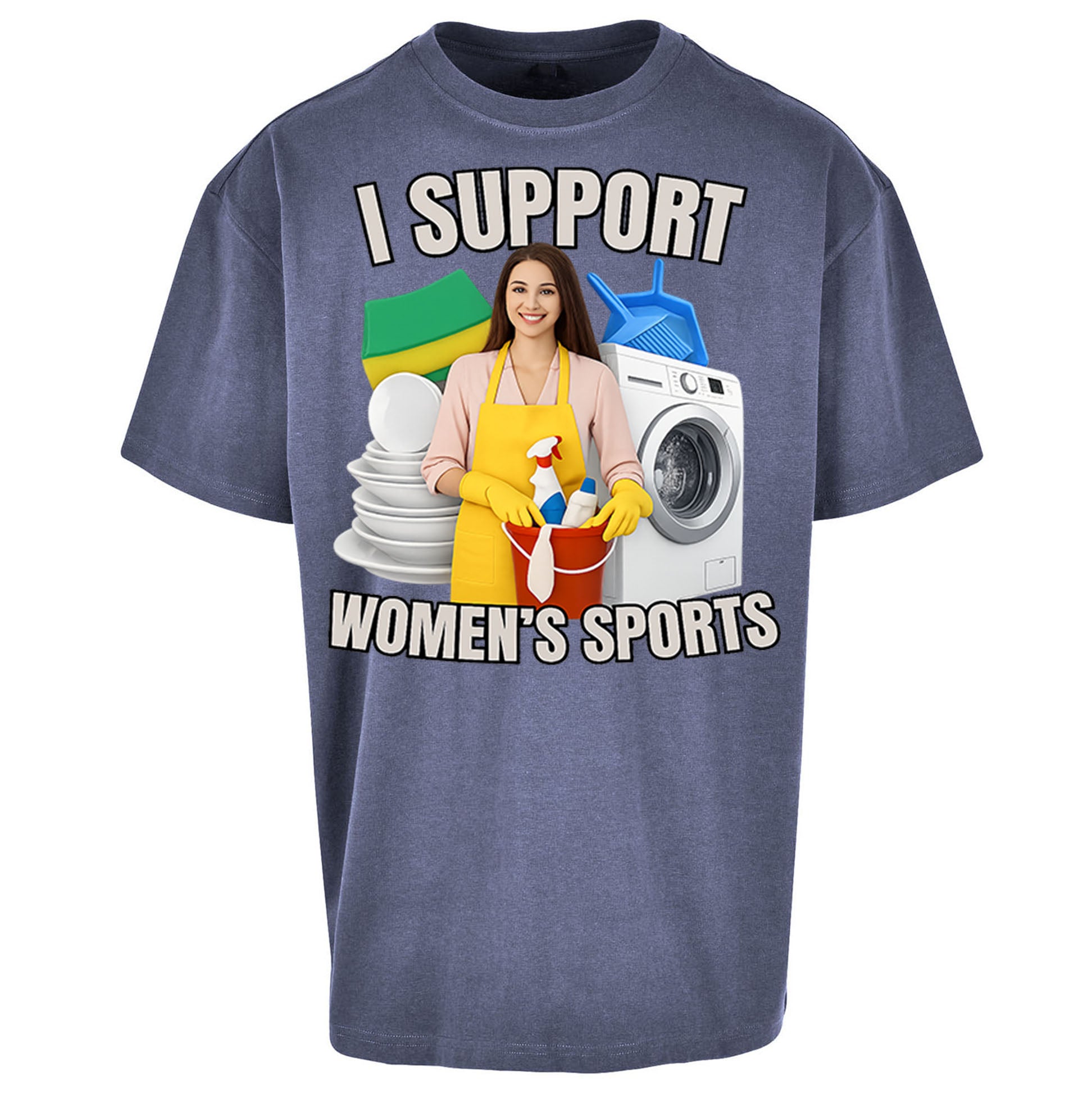 I Support Women's Sports Oversized T Shirt