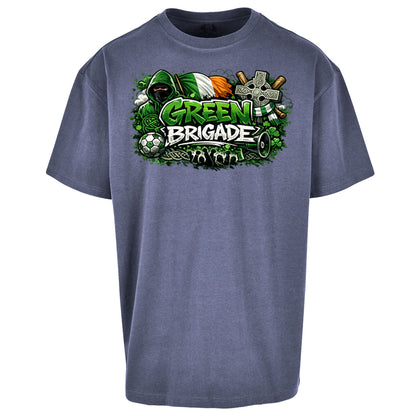 Celtic Green Brigade Football Oversized T Shirt