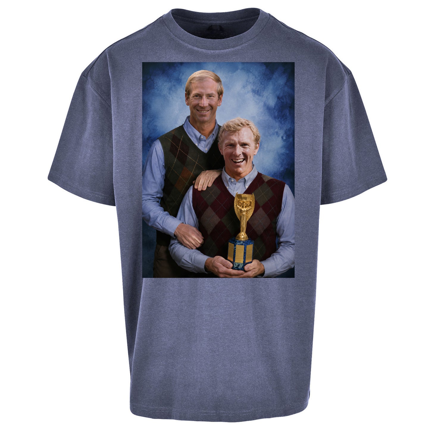 Bobby Moore Bobby Charlton Step Brothers Style England 1966 Oversized T Shirt