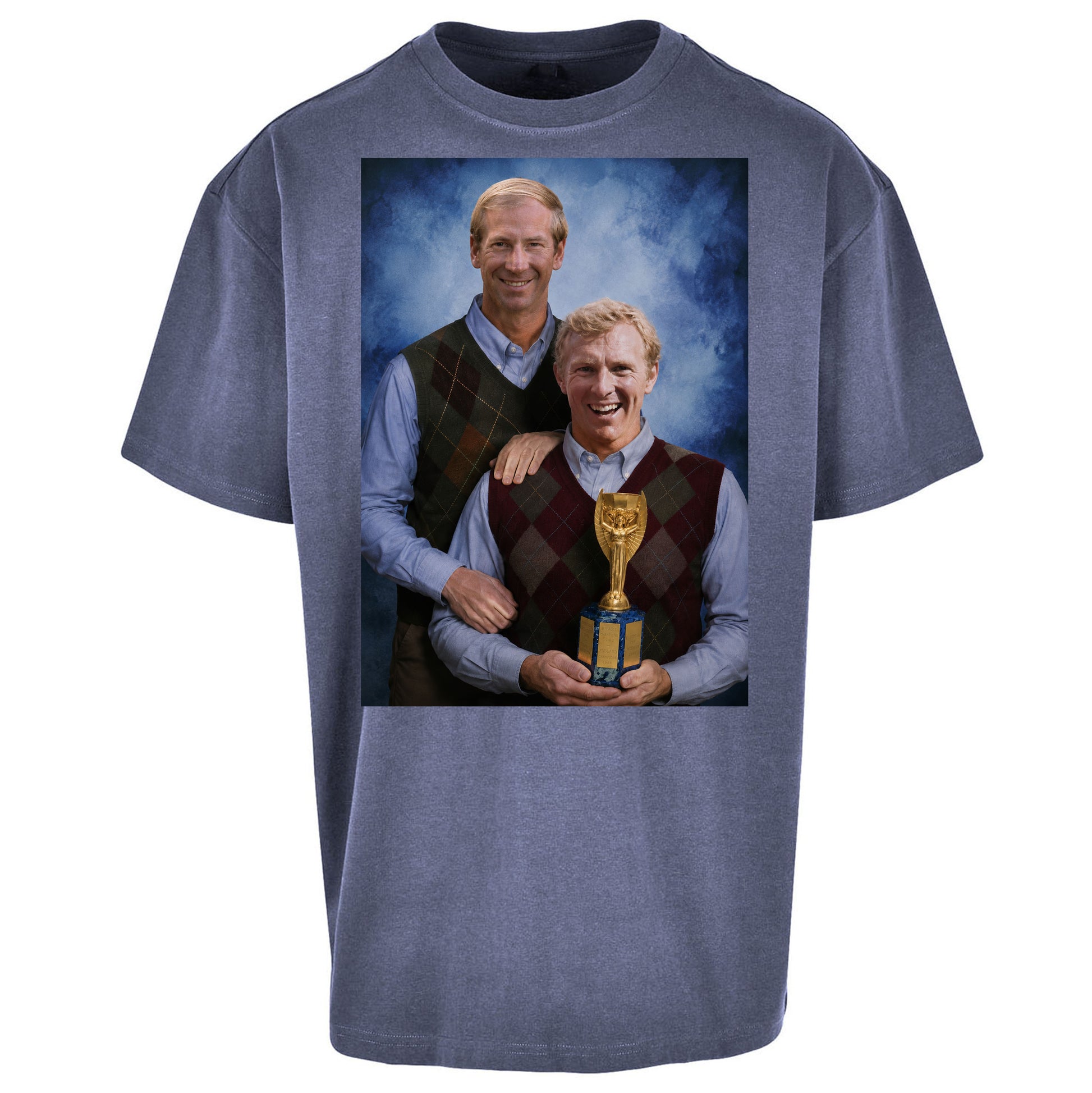 Bobby Moore Bobby Charlton Step Brothers Style England 1966 Oversized T Shirt