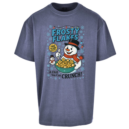 Snowman Christmas Oversized T Shirt 