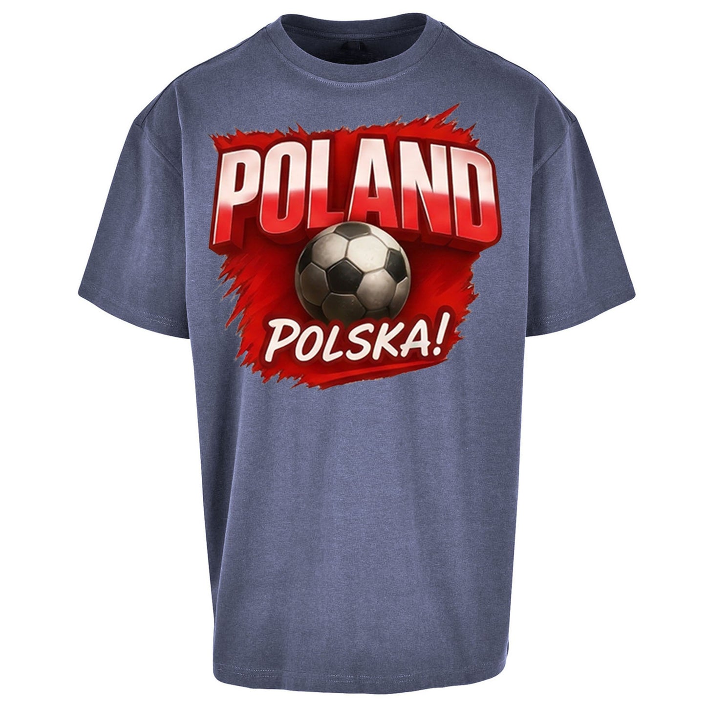 Poland Retro World Cup Oversized T Shirt 