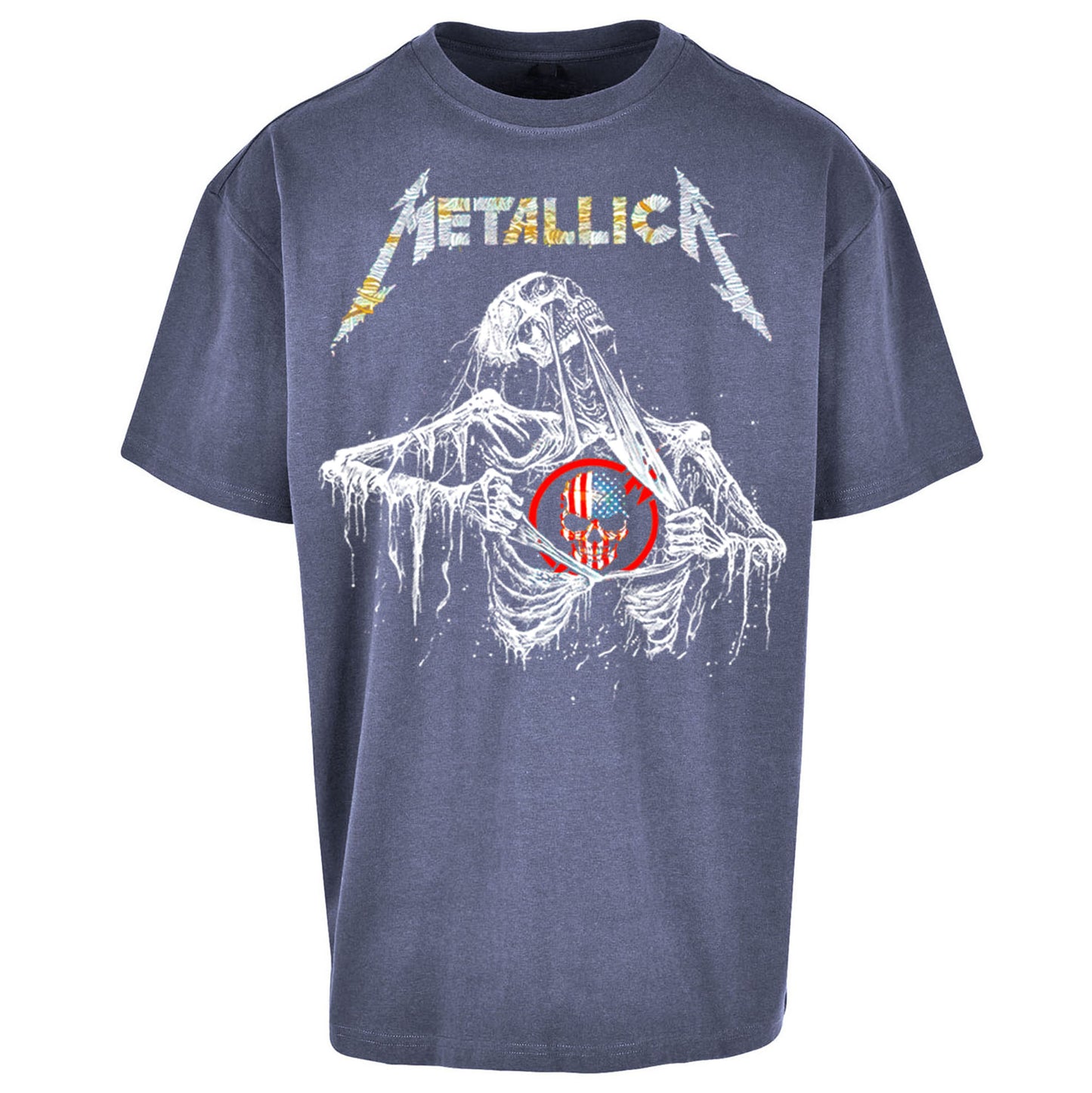 Metallica USA Skull Oversized T Shirt