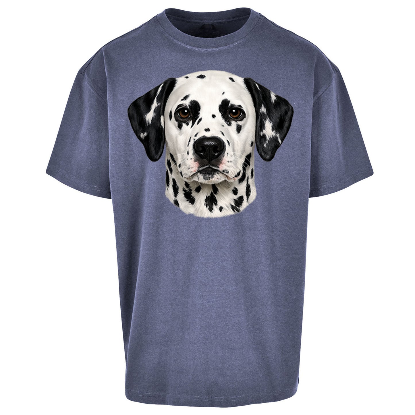 Dalmatian Dog Face Oversized T Shirt