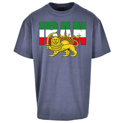 Iran Flag Oversized T Shirt