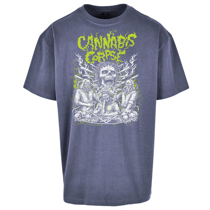 Cannabis Corpse Band Oversized T Shirt