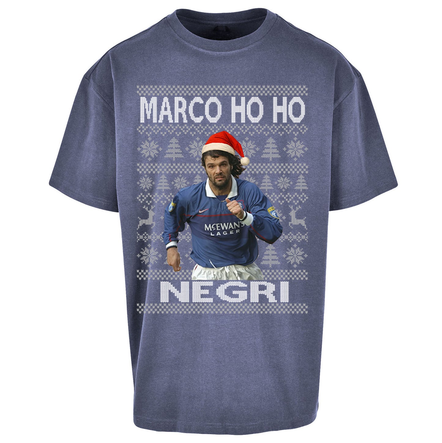Rangers FC Christmas Oversized T Shirt 
