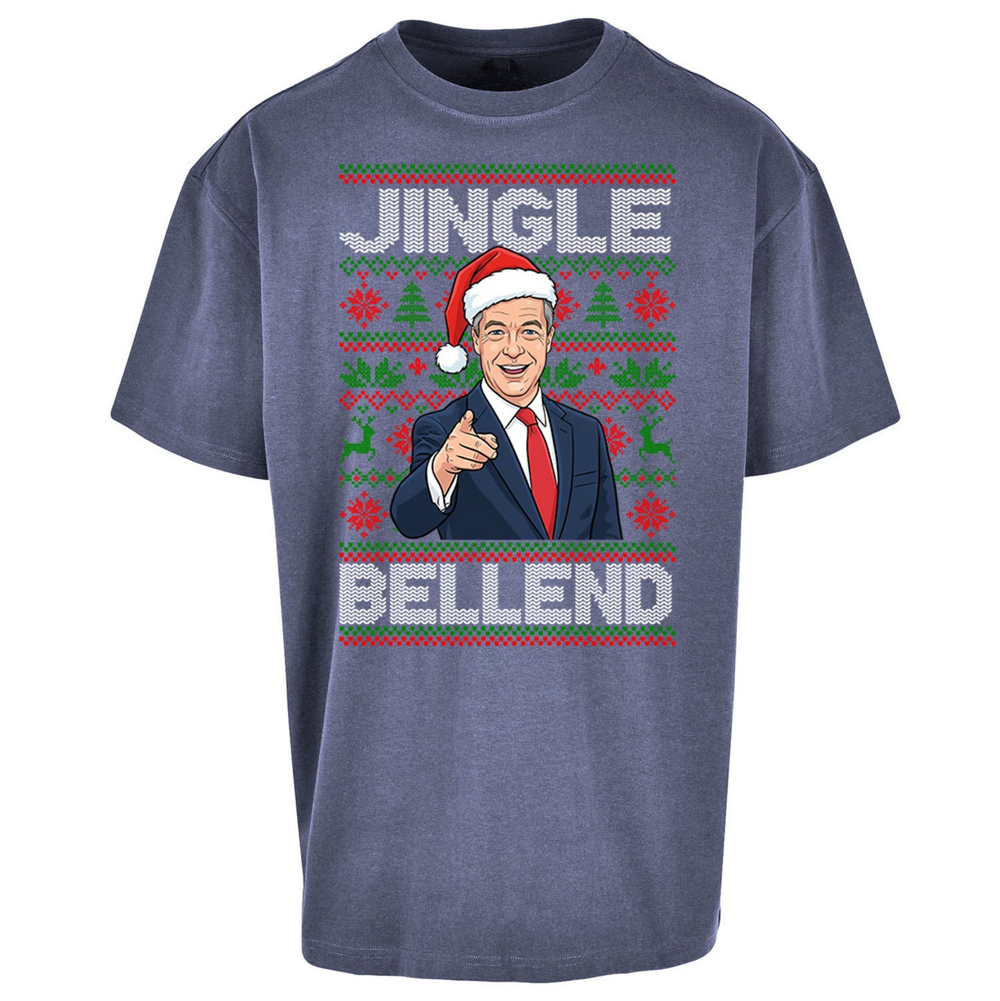 Nigel Farage Christmas Oversized T Shirt