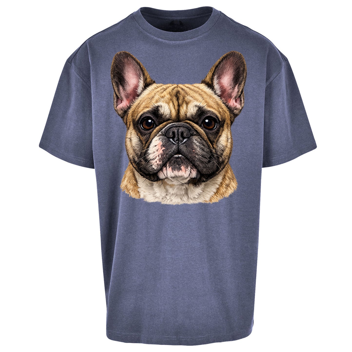 French Bulldog Face Oversized T Shirt