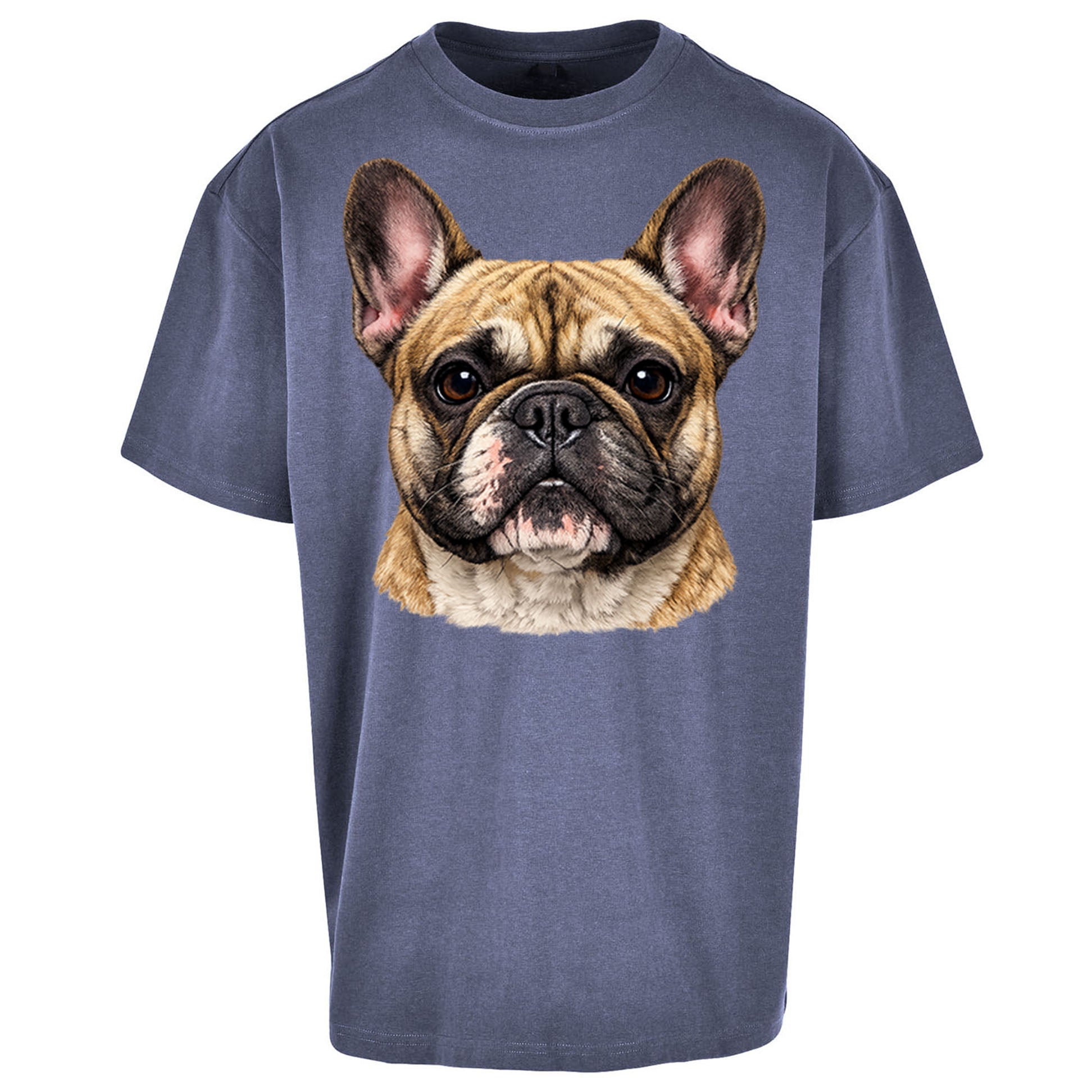 French Bulldog Face Oversized T Shirt