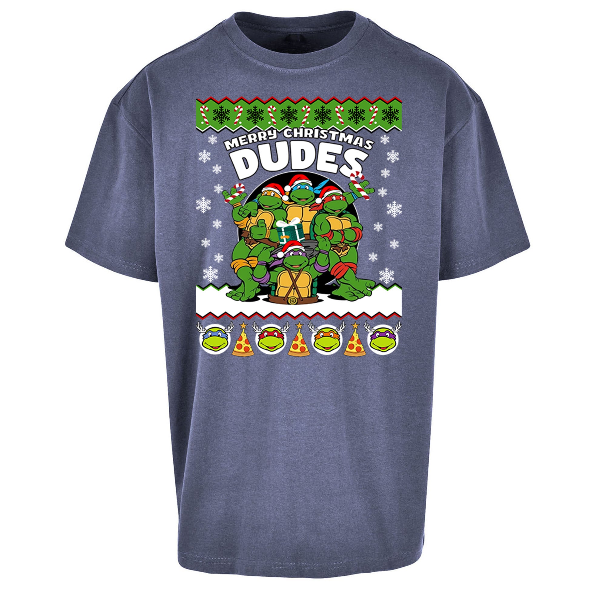 Ninja Turtles Christmas Oversized T Shirt