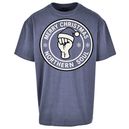 Merry Christmas Northern Soul Oversized T Shirt