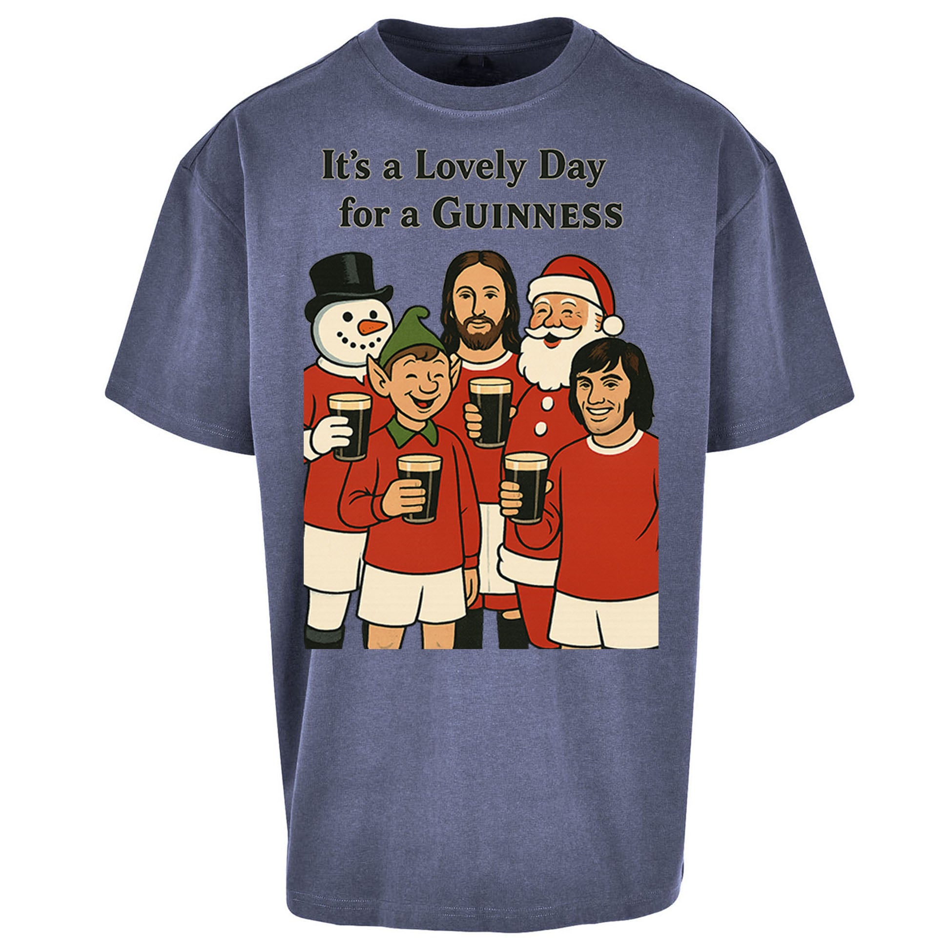 Man United Christmas Oversized T Shirt