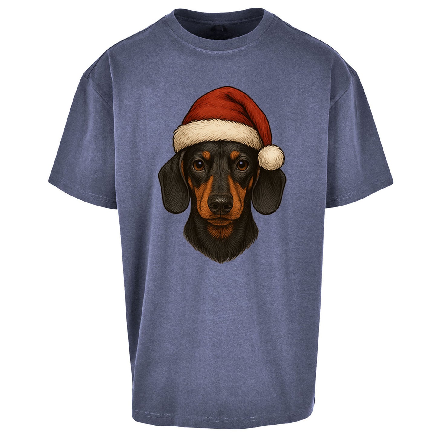 Dachshund Christmas Oversized T Shirt