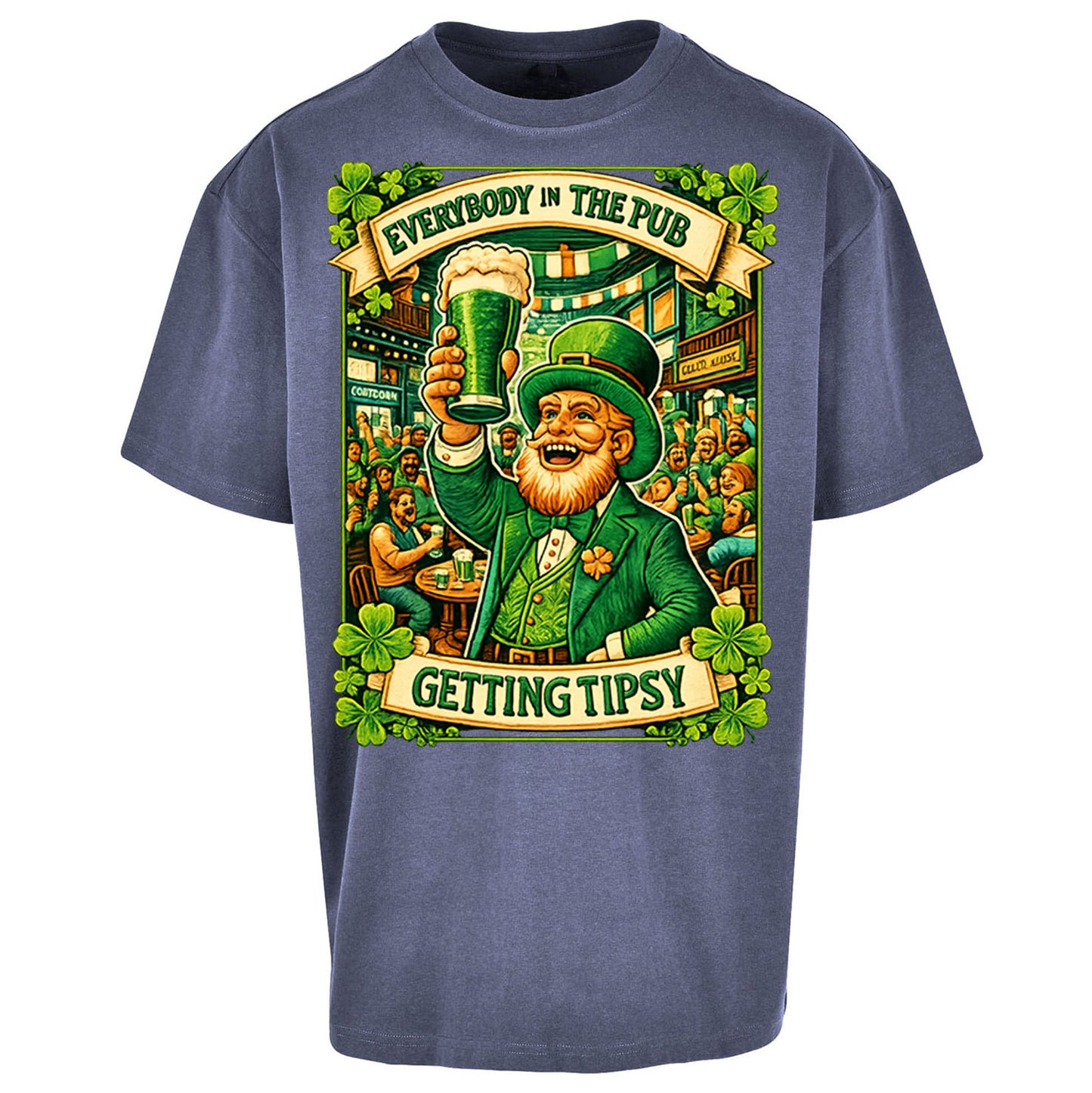 Everybody In The Pub Getting Tipsy Oversized T Shirt