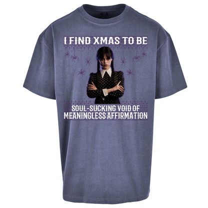 Wednesday Christmas Oversized T Shirt
