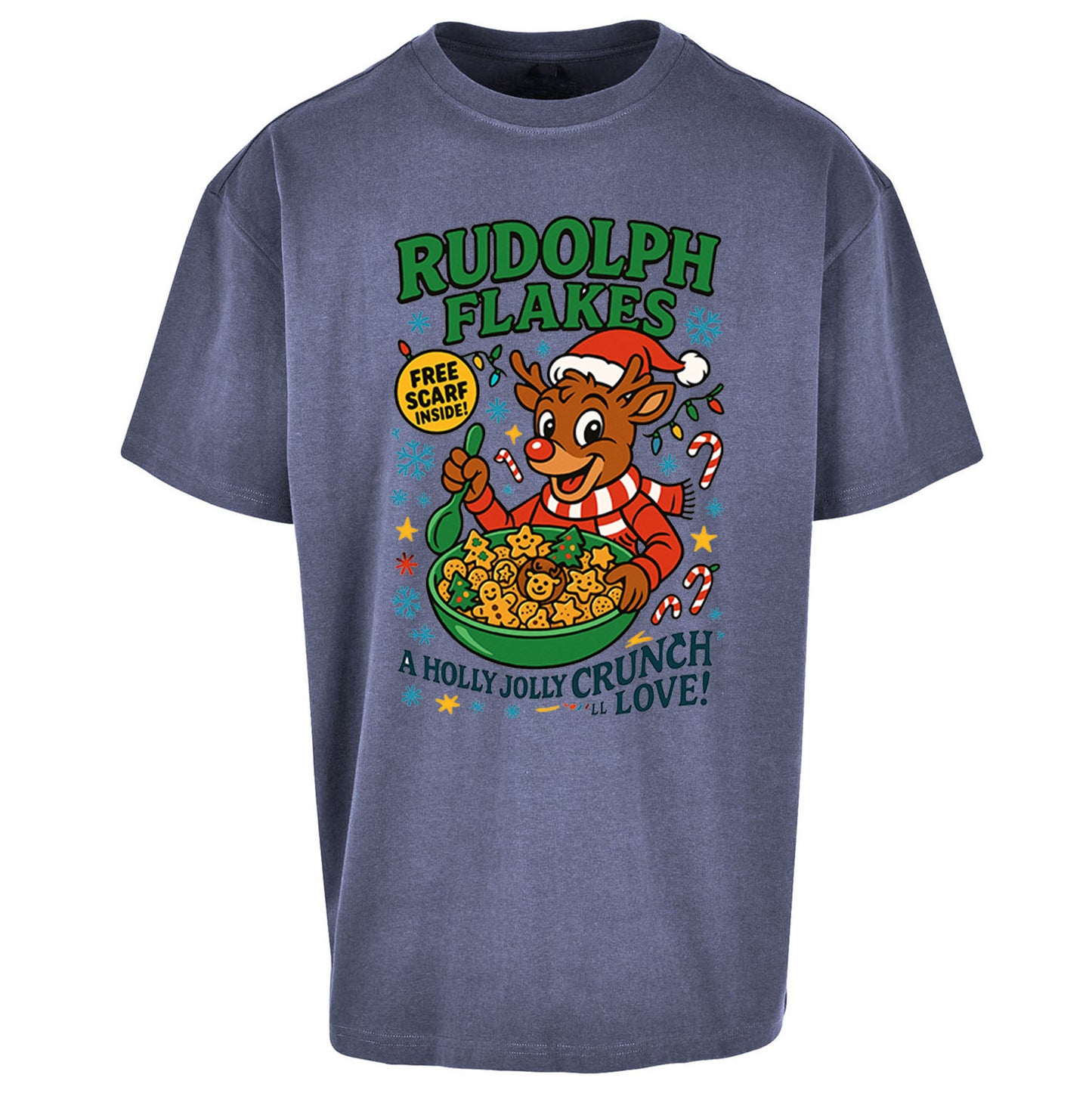 Rudolph The Red Nose Reindeer Oversized T Shirt