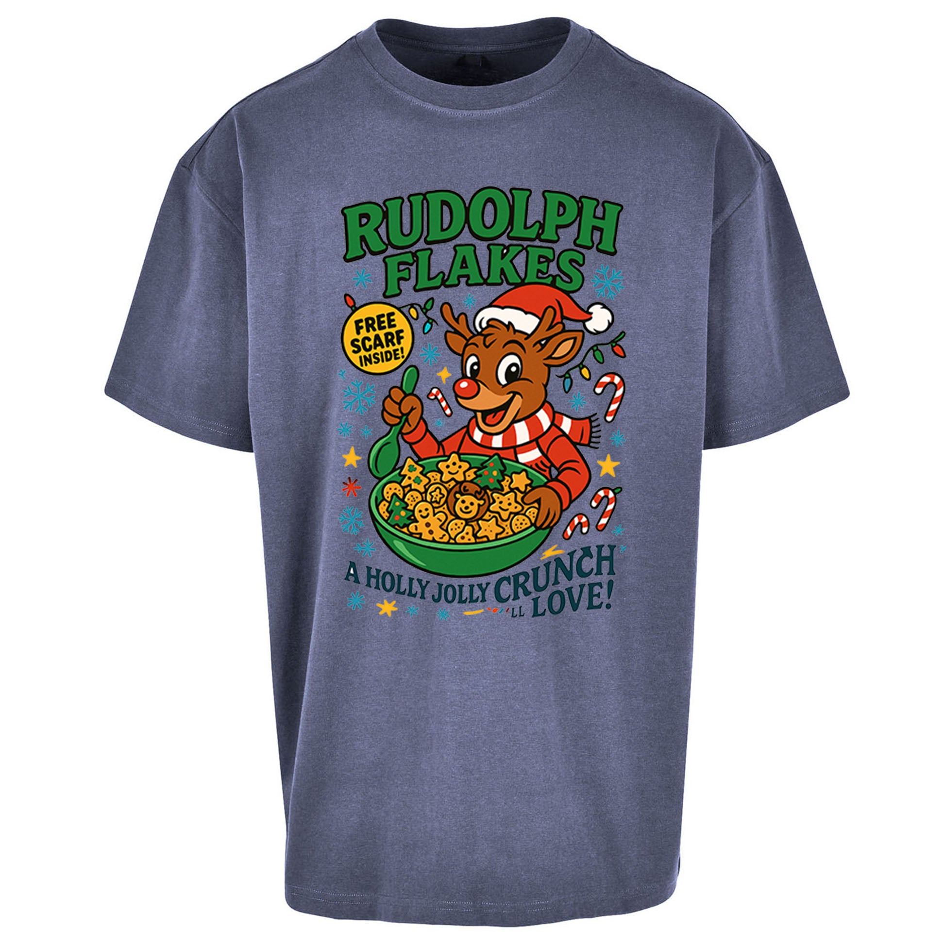 Rudolph The Red Nose Reindeer Oversized T Shirt