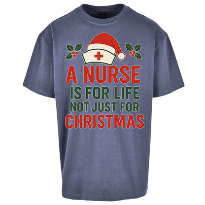 Nursing Christmas Oversized T Shirt