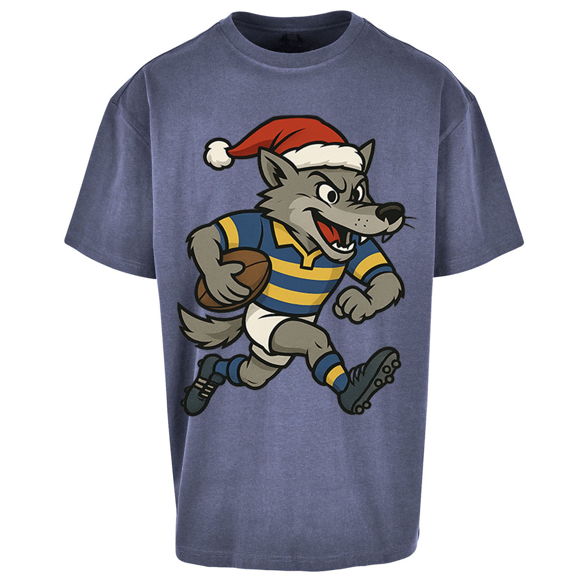 Warrington Wolves Christmas Oversized T Shirt