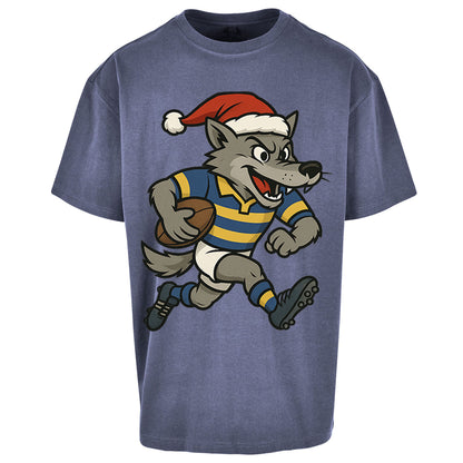 Warrington Wolves Christmas Oversized T Shirt