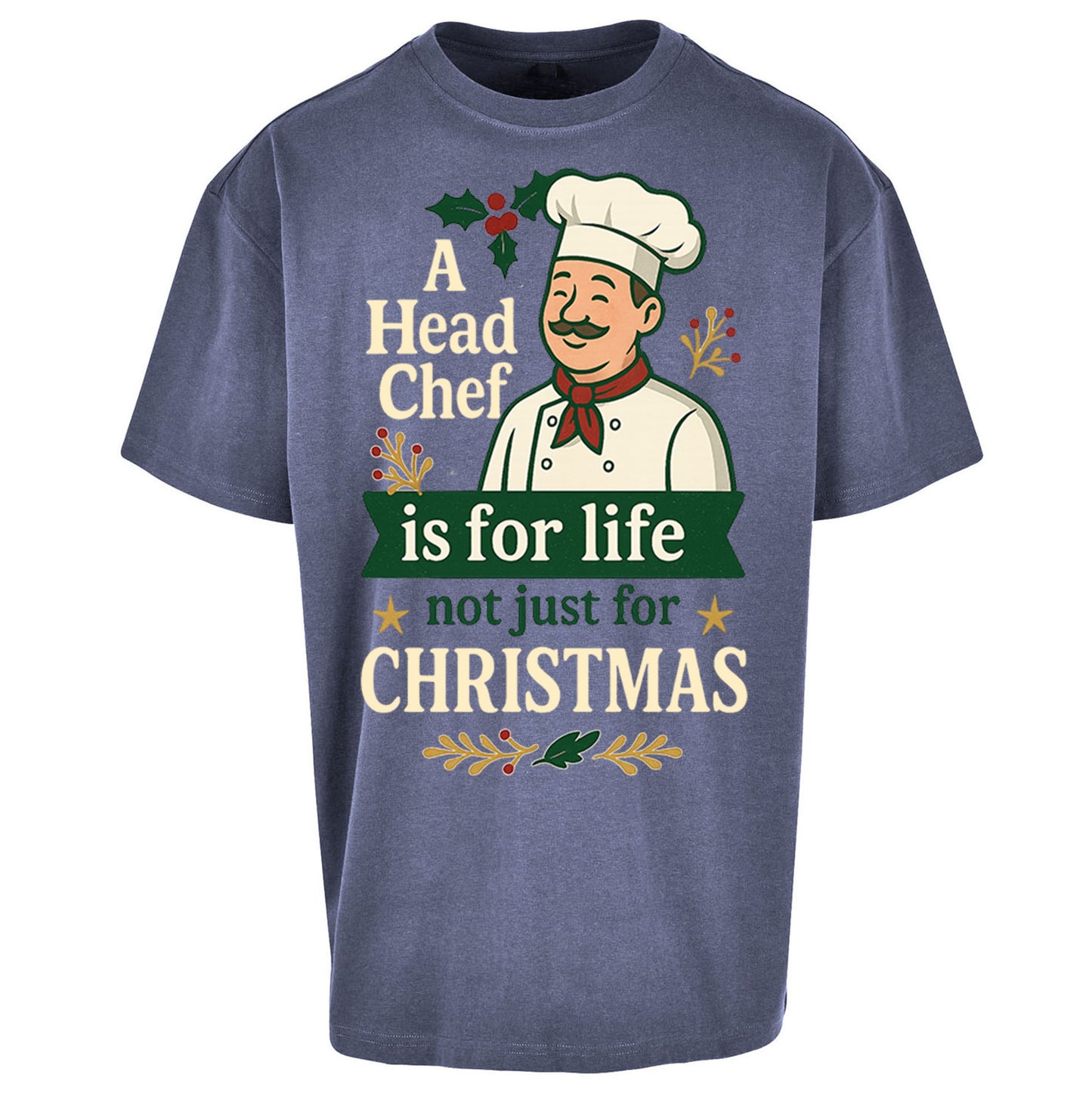 Head Chef Christmas Oversized T Shirt