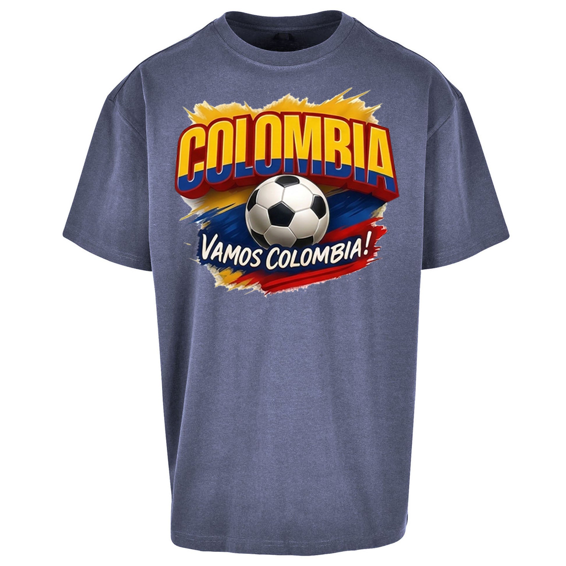 Colombia Retro World Cup Oversized T Shirt