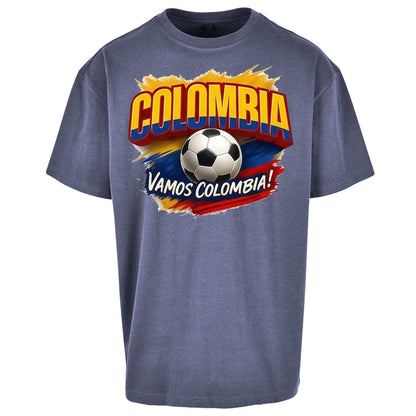 Colombia Retro World Cup Oversized T Shirt