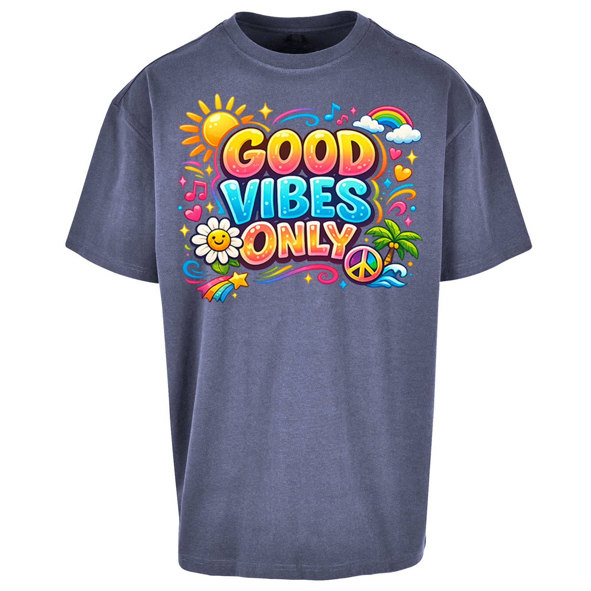 Good Vibes Only Oversized T Shirt