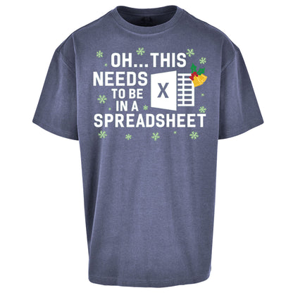 Excel Christmas Oversized T Shirt
