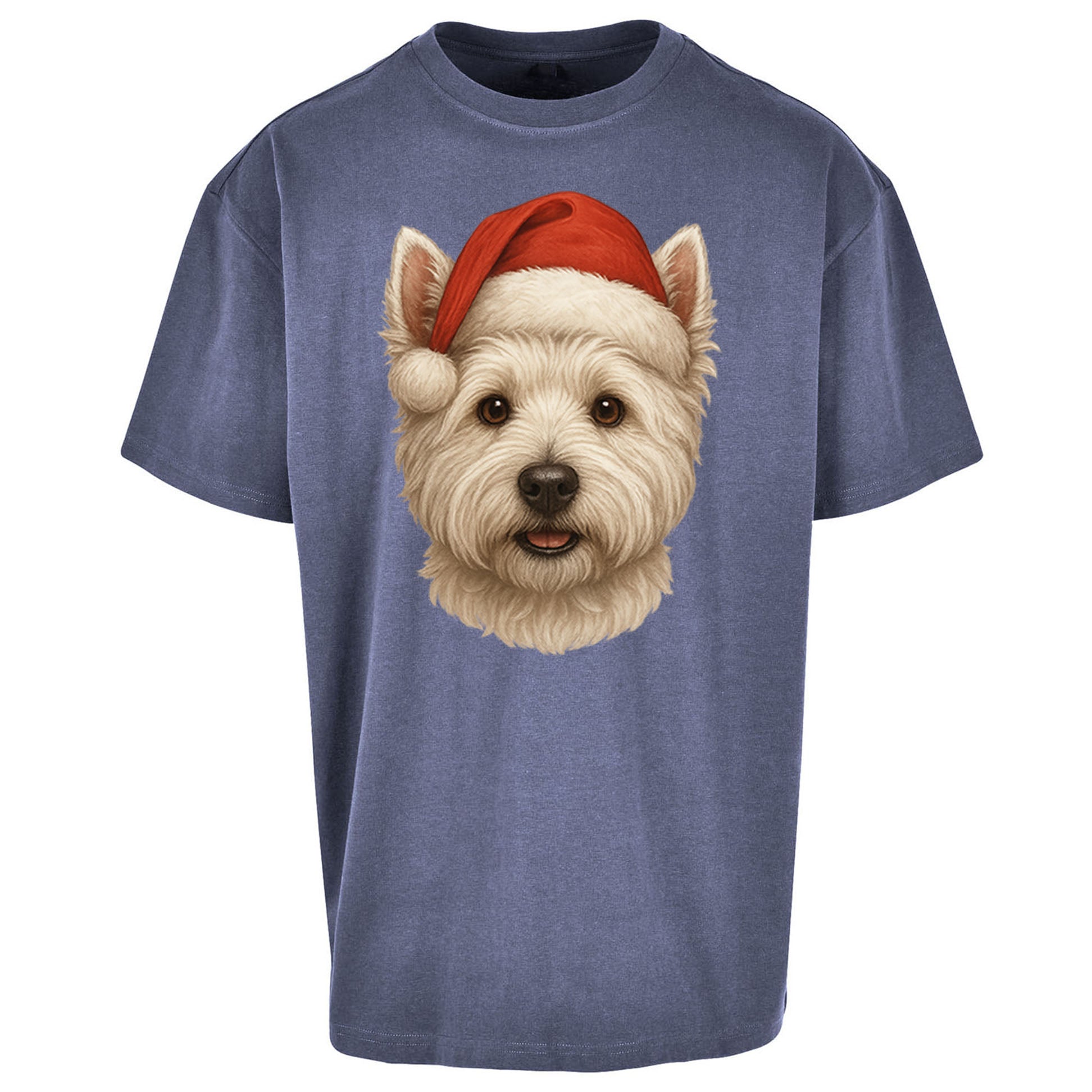 West Highland White Terrier Christmas Oversized T Shirt