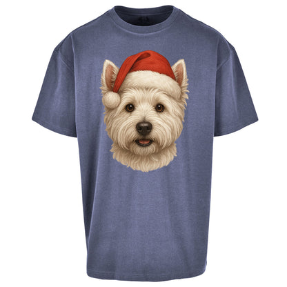 West Highland White Terrier Christmas Oversized T Shirt