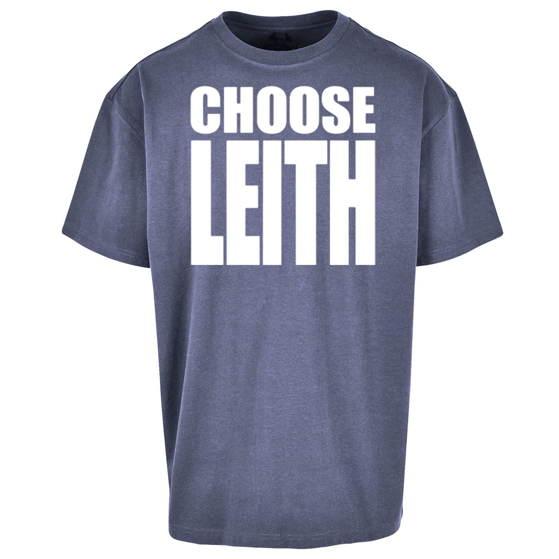 Hibs FC Choose Leith Football Oversized T Shirt