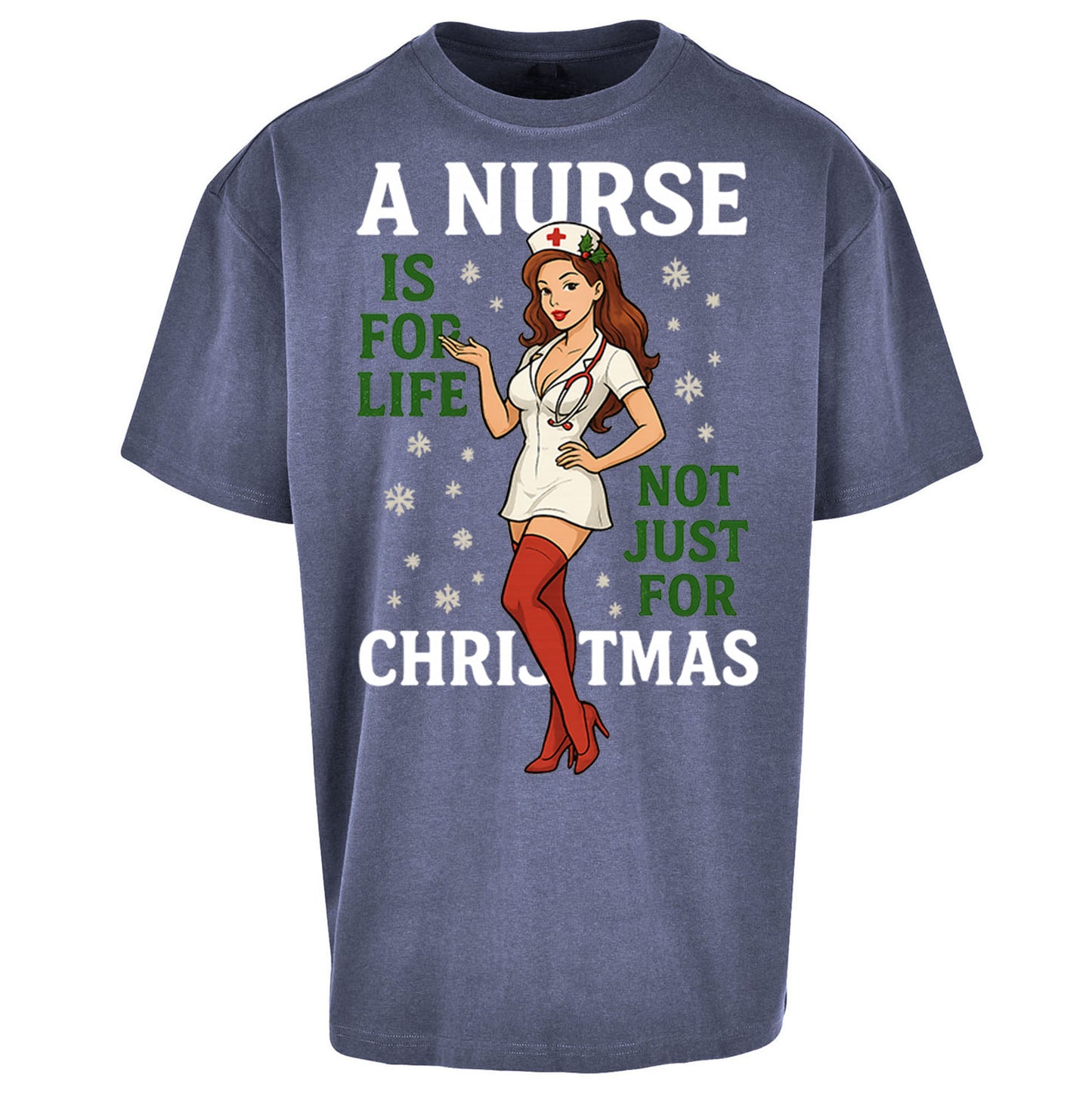 Nurse Christmas Oversized T Shirt