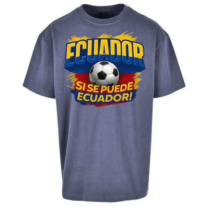 Ecuador Retro World Cup Oversized T Shirt 